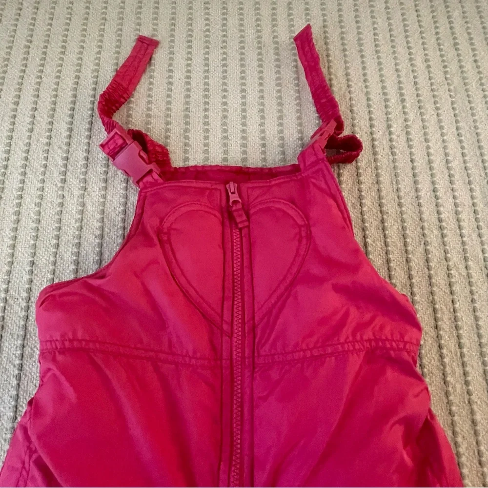 OshKosh B'gosh Bright Pink Snow Overall - Bibs - Ski - Winter - Size: 8